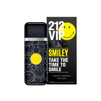 Carolina Herrera 212 Vip Black Smiley Limited edition Eau De Parfum For Men