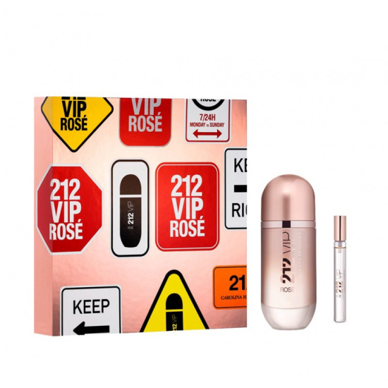 Carolina Herrera 212 VIP Rose For Women Eau De Parfum 80ML Set
