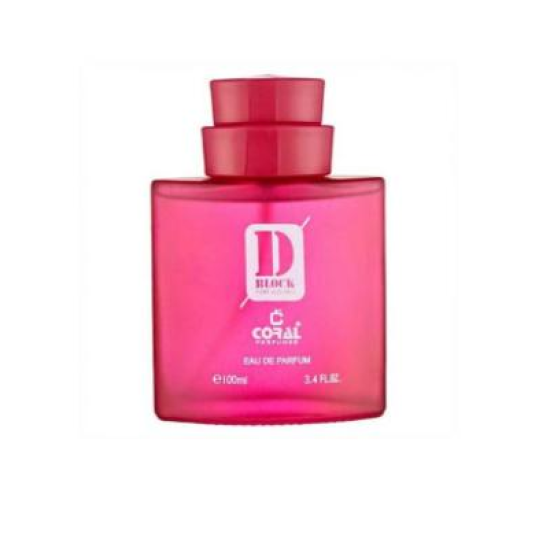 Coral D Block For Woman Eau De Parfum 100ML-Pink