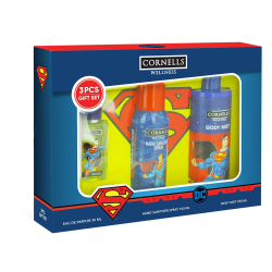 Cornells Superman Cartoon 3 Piece Gift Set for Kids