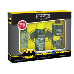 Cornells Batman Cartoon 3 Piece Gift Set for Kids