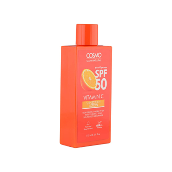 Cosmo Glow Orange Vitamin C SPF 50 Sunscreen Lotion 175ML Cosmo Glow Orange Vitamin C SPF 50 Sunscreen Lotion 175ML