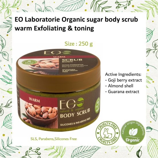 EO Laboratorie Organic Warm Sugar Body Scrub: Toning