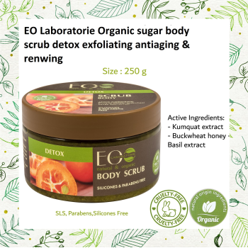 EO Laboratorie Organic Detox Sugar Body Scrub: Renew & Rejuvenate
