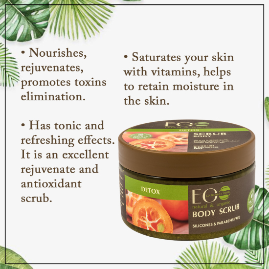 EO Laboratorie Organic Detox Sugar Body Scrub: Renew & Rejuvenate