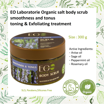 EO Laboratorie Organic Toning Salt Body Scrub: Exfoliating