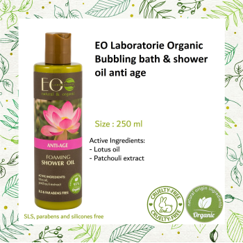 EO Laboratorie Organic Anti-Aging Bubbling Bath & Shower Oil
