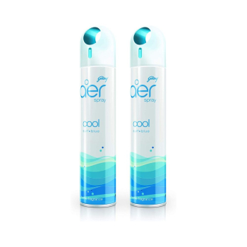 Godrej Aer Air Freshener Spray Cool Surf Blue 300ML Pack of 2