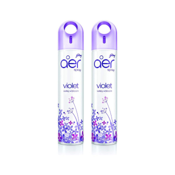 Godrej Aer Air Freshener Spray Violet Valley Bloom 300ML Pack of 2