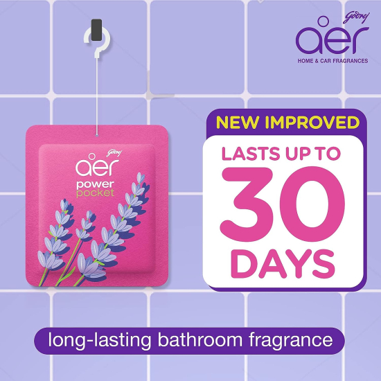 Godrej Aer Power Pocket Air Freshener Bathroom And Toilet Pack of 5