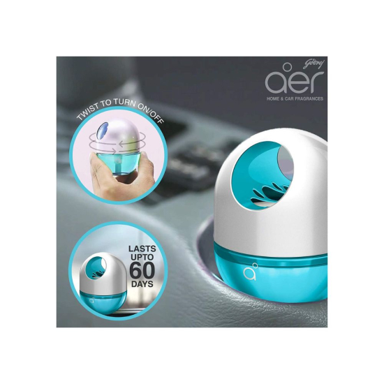 Godrej aer Twist Car Air Freshener Cool Surf Blue 45g