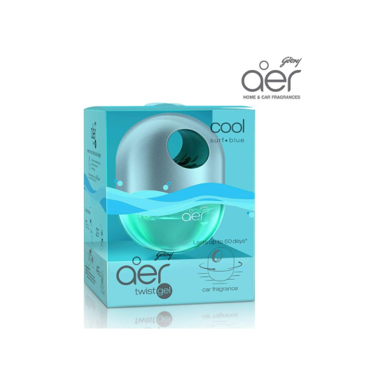 Godrej aer Twist Car Air Freshener Cool Surf Blue 45g