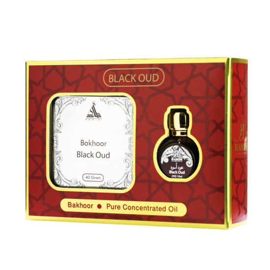 Hamidi Series Red Collection Black Oud 2 Pieces Gift