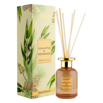 Hamidi Eucalyptus - Cedarwood Reed Diffuser Stick Set 150ML Hamidi Eucalyptus - Cedarwood Reed Diffuser Stick Set 150ML