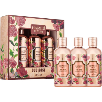Hamidi Luxury Oud Rose by Armaf 3 Pieces Gift Set For Uniex