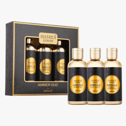 Hamidi Luxury Amber Oud by Armaf 3 Pieces Gift Set For Unisex