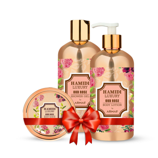 Hamidi Luxury Oud Rose 3 Pieces Gift Set