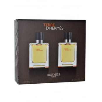 Hermes Terre D`Hermes For Men Eau De Toilette 2x50ML Hermes Terre D`Hermes For Men Eau De Toilette 2x50ML
