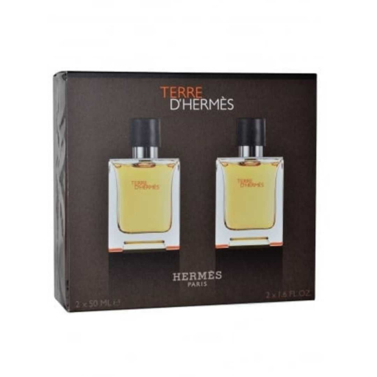 Hermes Terre D`Hermes For Men Eau De Toilette 2x50ML