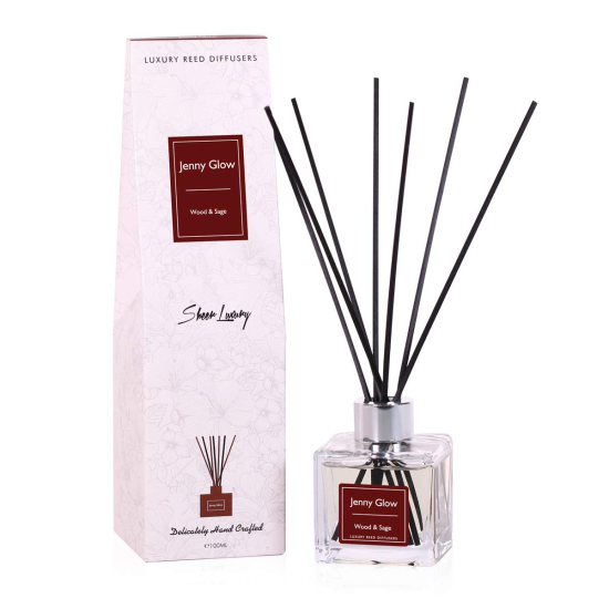 Jenny Glow Sheer Luxury Wood - Sage Reed Diffuser Stick Set 100ML