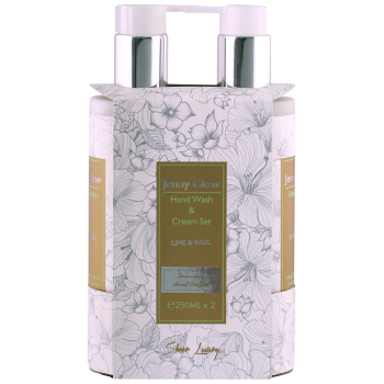 Jenny Glow Lime - Basil Hand Wash - Hand Cream Set For Unisex 250ML