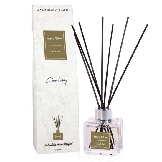 Jenny Glow Lime Basil Aromatherapy Reed Diffuser Stick Set 100ML