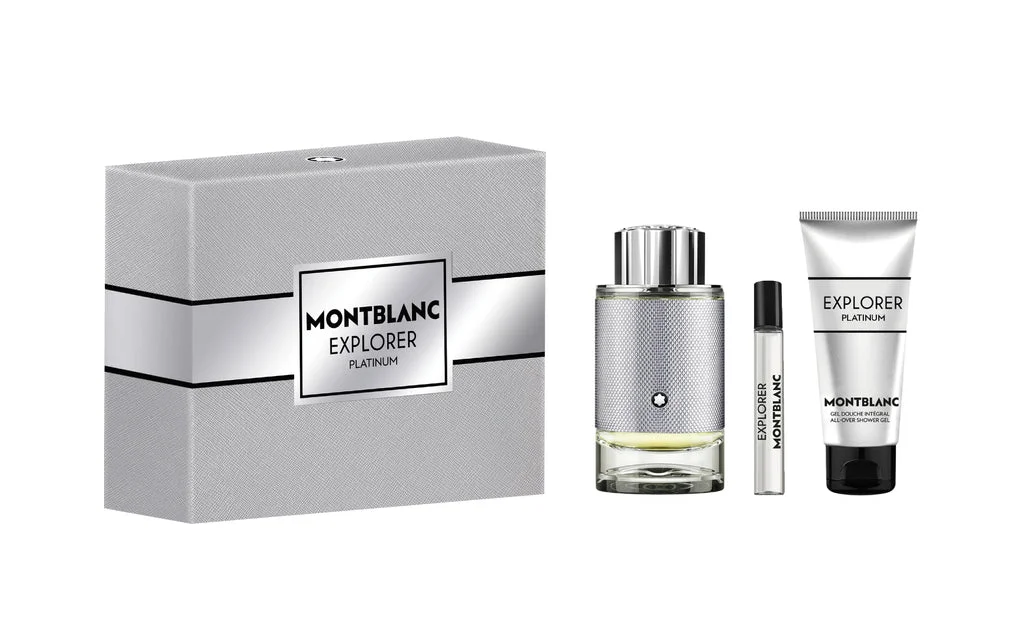 Mont Blanc Explorer Platinum M EDP 100ML Set - 3386460139199