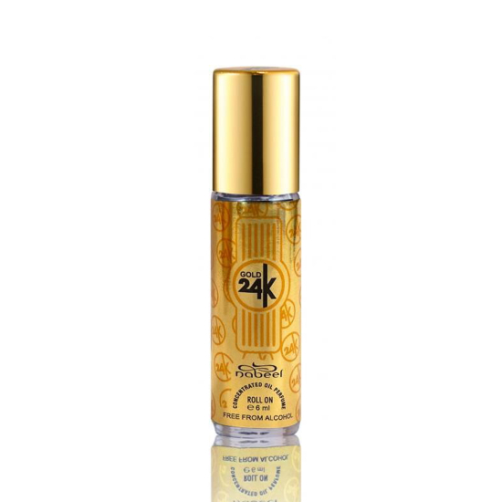 NABEEL GOLD 24K ROLL ON OIL PERFUME 6ML * 6 PCS