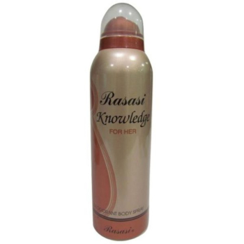 Rasasi Knowledge For Her Deodorant Spray For Women 200ml Rasasi Knowledge For Her Deodorant Spray For Women 200ml