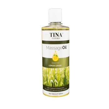 Tina Cosmo Intensive Care Massage Oil 500ml - LEMON GRASS Tina Cosmo Intensive Care Massage Oil 500ml - LEMON GRASS