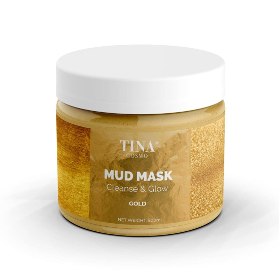 Tina Cosmo Cleans & Glow Mud Mask 300ml - GOLD