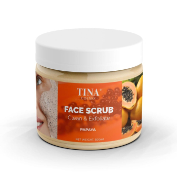 Tina Cosmo Clean & Exfoliate Face Scrub 300ml - PAPAYA Tina Cosmo Clean & Exfoliate Face Scrub 300ml - PAPAYA