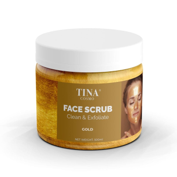 Tina Cosmo Clean & Exfoliate Face Scrub 300ml - GOLD Tina Cosmo Clean & Exfoliate Face Scrub 300ml - GOLD
