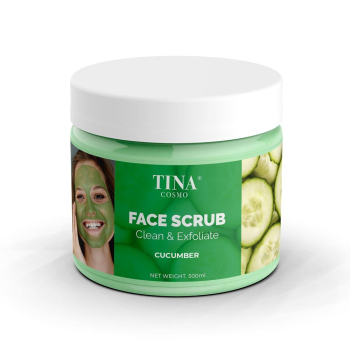 Tina Cosmo Clean & Exfoliate Face Scrub 300ml - CUCUMBER Tina Cosmo Clean & Exfoliate Face Scrub 300ml - CUCUMBER