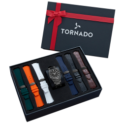 TORNADO- SPECTRA LIMITED EDITION - GIFT COLLECTION FOR MEN, Silicone & Leather Straps Set - T23006C-XBXB-S TORNADO- SPECTRA LIMITED EDITION - GIFT COLLECTION FOR MEN, Silicone & Leather Straps Set - T23006C-XBXB-S