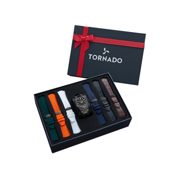 TORNADO- SPECTRA LIMITED EDITION - GIFT COLLECTION FOR MEN, Silicone & Leather Straps Set - T23006C-XBXB-S TORNADO- SPECTRA LIMITED EDITION - GIFT COLLECTION FOR MEN, Silicone & Leather Straps Set - T23006C-XBXB-S