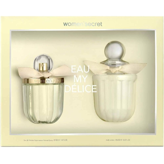 WOMEN SECRET EAU MY DELICE Gift Set EDT 100 ML + Body Lotion 200 ML