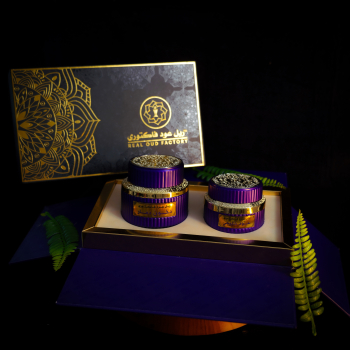 Real Oud Factory Purple Box Dukhoon 50g & Oud Muattar 40g Real Oud Factory Purple Box Dukhoon 50g & Oud Muattar 40g